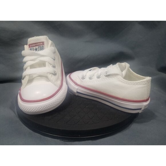 Converse Toddler C/T All Star EVA Ox Sneakers White Red Size 4 NEW NO BOX! - Picture 1 of 9